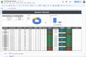 free client payment tracker template for google sheets