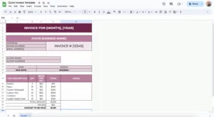 free invoice template for google sheets
