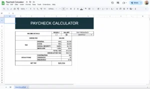 free paycheck calculator template for google sheets