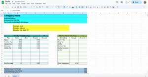 free payslip template for google sheet