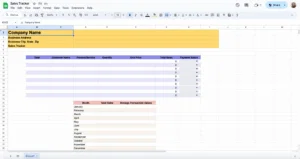 free sales tracker template for google sheet