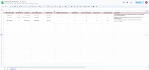 performance evaluation template google sheets
