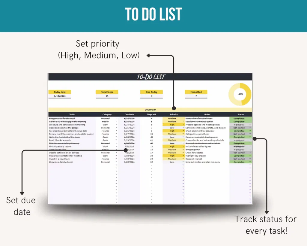 todo list template